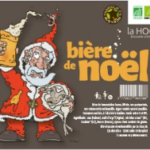 Une des étiquette bière de noel