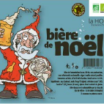 Une des étiquette bière de noel