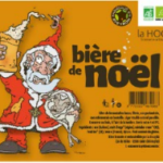 Une des étiquette bière de noel