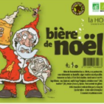 Une des étiquette bière de noel